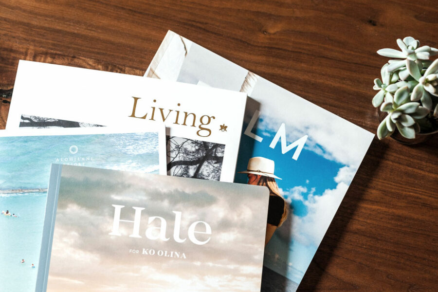 Magazines on a desk